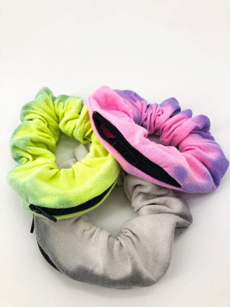 Color Changing Zipper Scrunchie- Atomic Mist